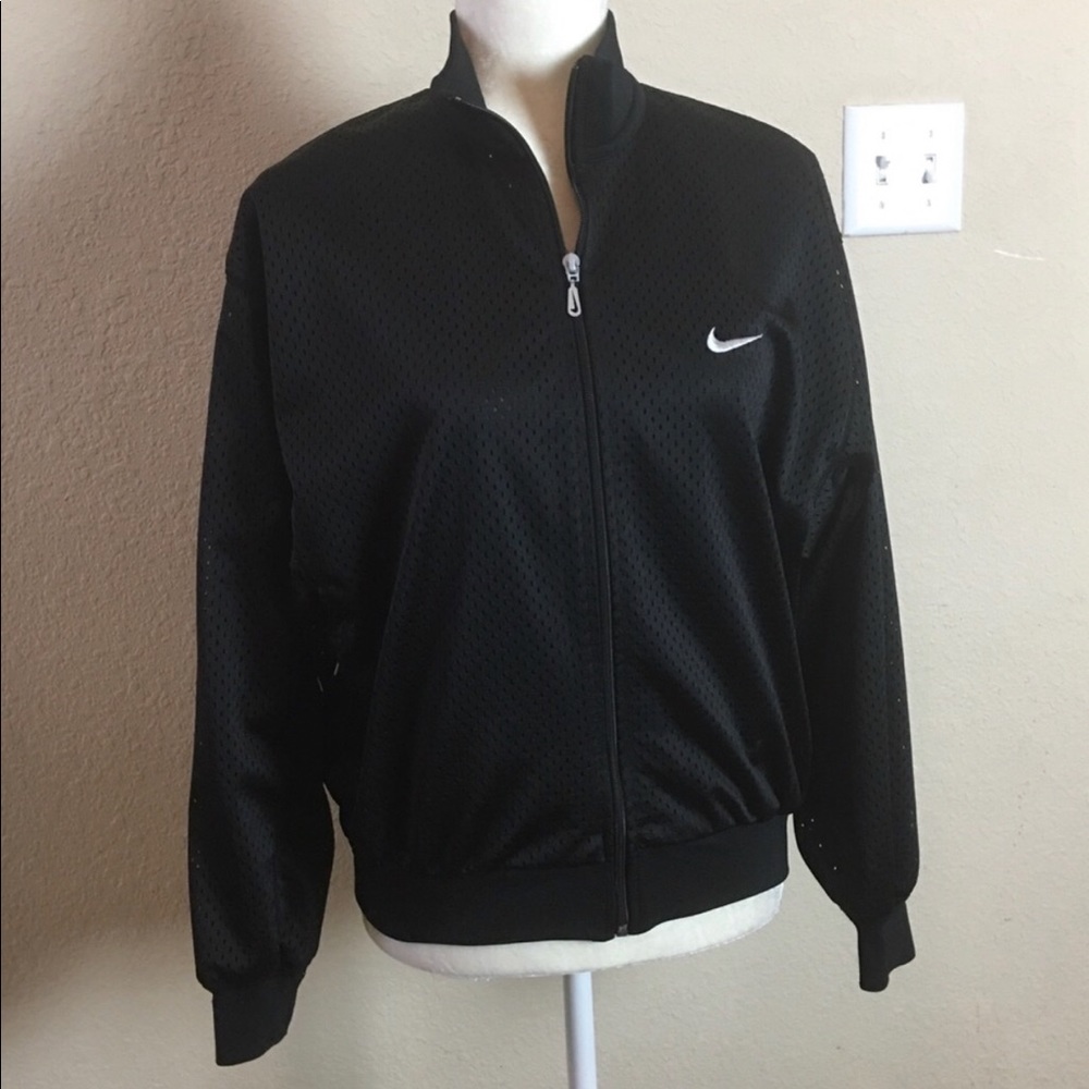 mens nike bomber jacket black